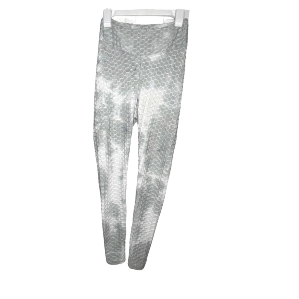 Grey white faded rose leggings (Tiktok leggings) - Picture 2 of 3